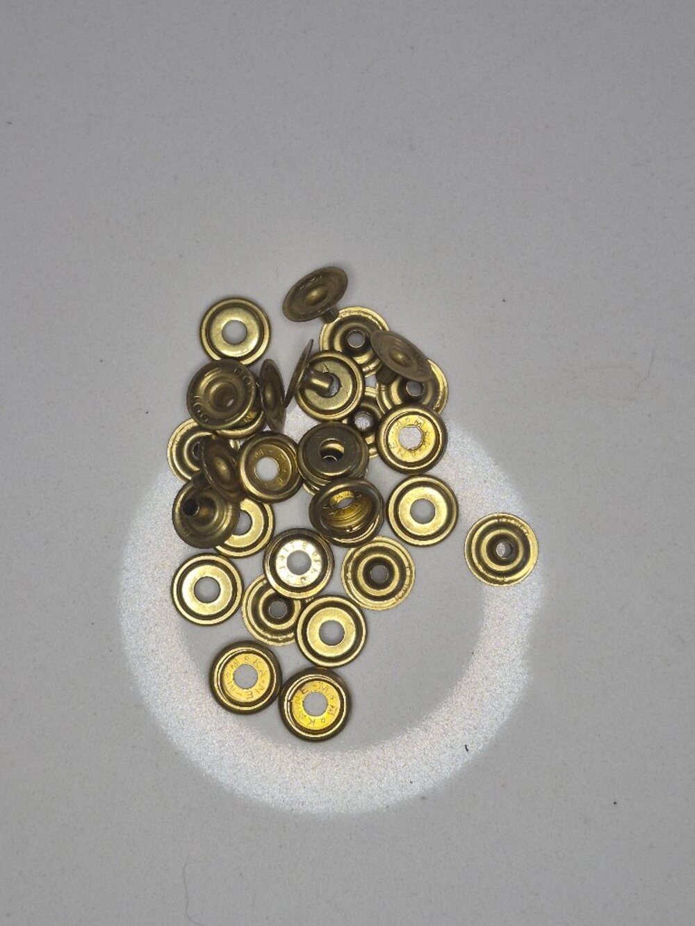 15 KANE-M 1/2 in Gold Snap Socket Cap Rivet Sets 3/8 Post Leathercraft